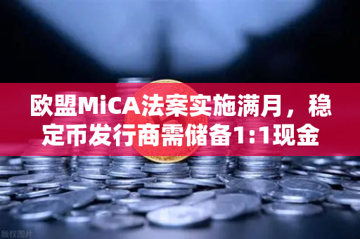 欧盟MiCA法案实施满月，稳定币发行商需储备1:1现金，加密市场迎来新变局