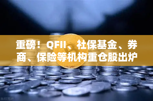 重磅！QFII、社保基金、券商、保险等机构重仓股出炉，多家涉币概念股赫然在列