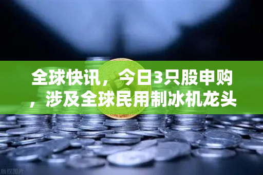 全球快讯，今日3只股申购，涉及全球民用制冰机龙头—投资机遇与市场解读